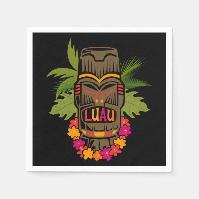 Tiki Luau Serviette (Vorderseite)