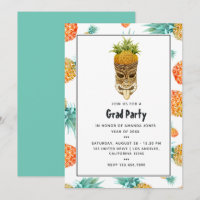 Tiki Luau Summer Pineaple Beach Graduation Party