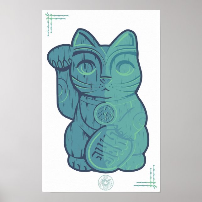 Tiki Lucky Cat Poster (Vorne)