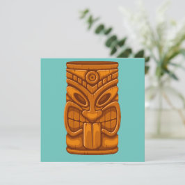 Tiki Mask Corn Hole Set Einladung