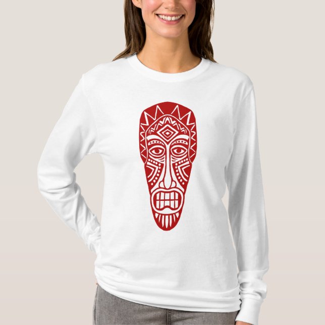 Tiki Mask II - Ruby Red T-Shirt (Vorderseite)