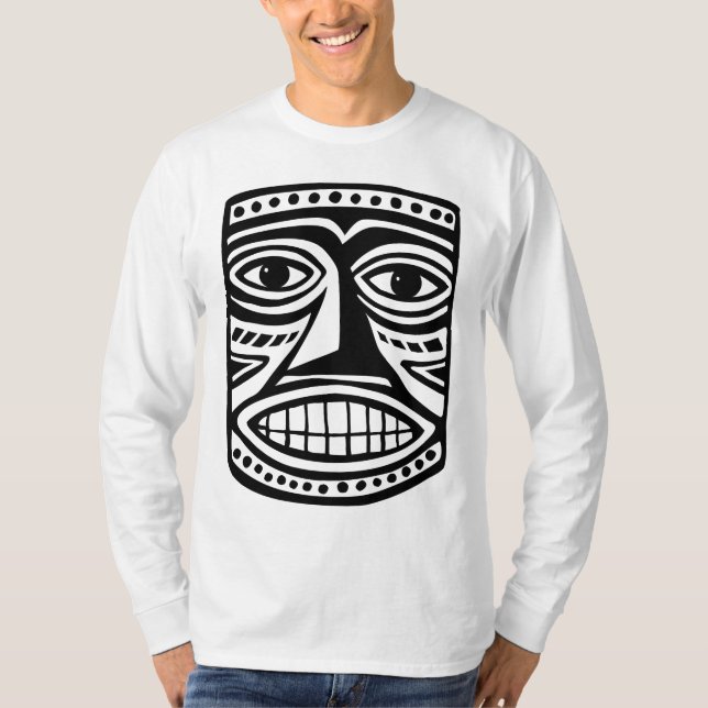 Tiki Mask III - Schwarz T-Shirt (Vorderseite)