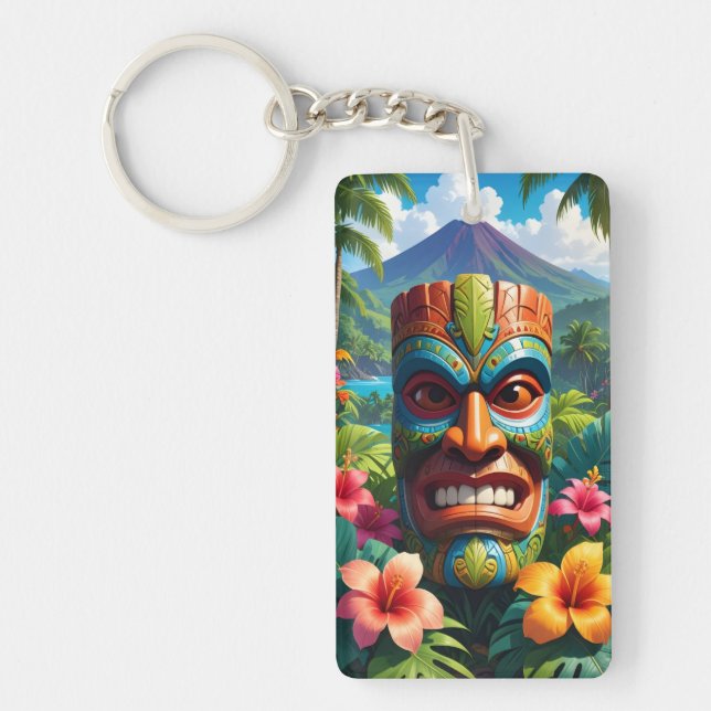 Tiki Mask Schlüsselanhänger (Vorderseite)