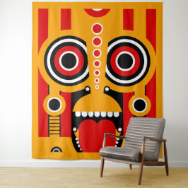 Tiki Mask Wandteppich