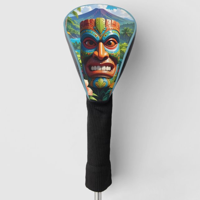 Tiki-Maske  Golf Headcover (Vorderseite)