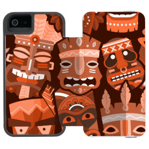 TIKI-Muster 2 Incipio Watson™ iPhone 5 Geldbörsen Hülle