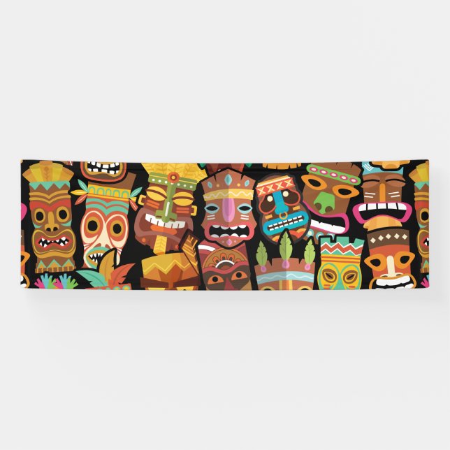 TIKI Muster 4 Banner (Horizontal)