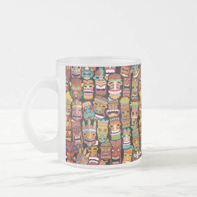 TIKI Muster 4 Mattglastasse (Links)