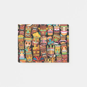 TIKI-Muster 4 Post-it Klebezettel