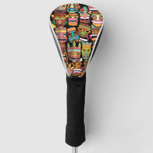 Tiki-Muster Golf Headcover