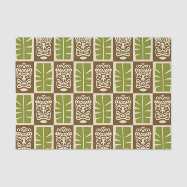 Tiki-Muster Seidenpapier (Vorderseite)