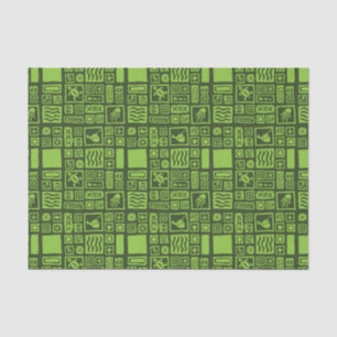 Tiki Muster Seidenpapier