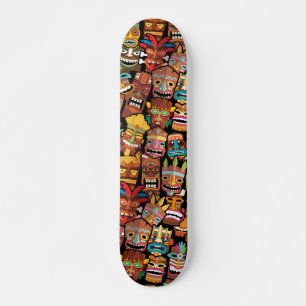 Tiki-Muster Skateboard