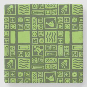 Tiki-Muster Steinuntersetzer