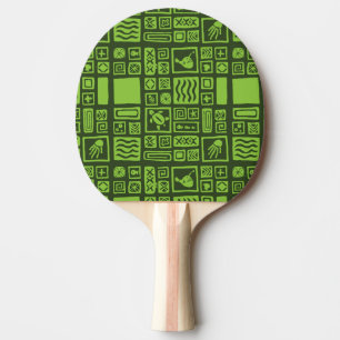 Tiki-Muster Tischtennis Schläger