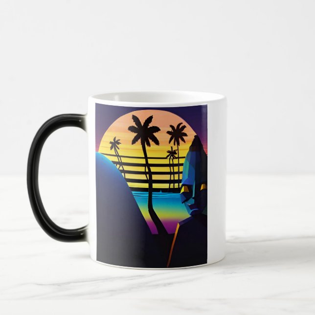 Tiki Night Synthwave Ken Gage Verwandlungstasse (Links)