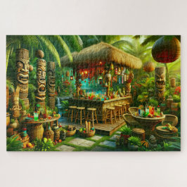 Tiki-Oase: Verzauberter tropischer Hinterhof-Ausfl Puzzle