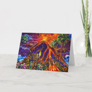 Tiki opfere Grußkarte Karte