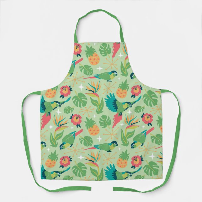 Tiki-Papagei Schürze (Vorderseite)