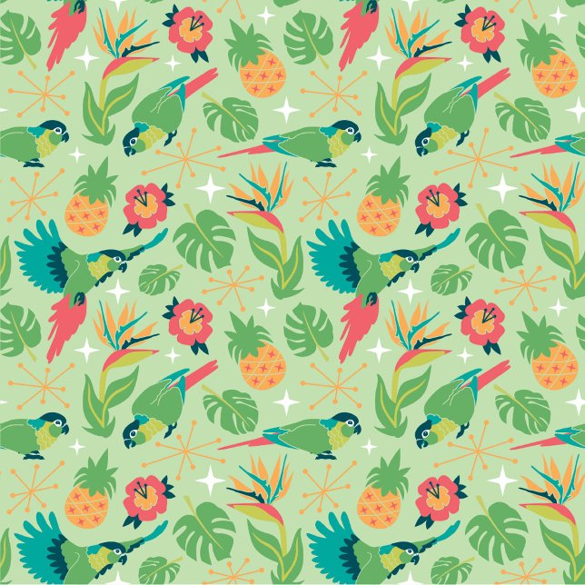 Tiki Parrot Wrapping Paper Geschenkpapier (Von Creator hochgeladen)