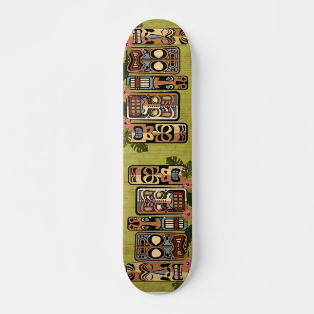Tiki Party Skateboard (Vorne)