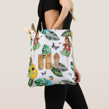 Tiki Partywatercolor-Taschen-Tasche