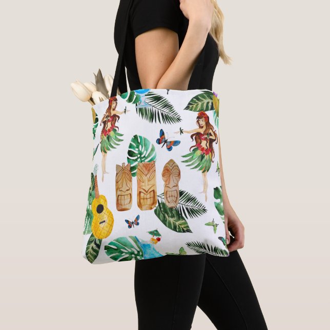 Tiki Partywatercolor-Taschen-Tasche (Von Nahem)
