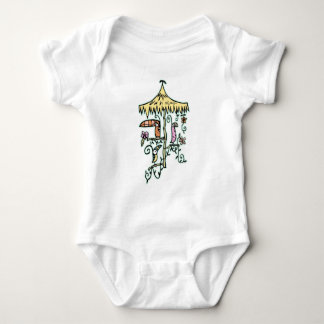 Tiki Raum-Vögel auf einer Stange durch Tiki tOny Baby Strampler