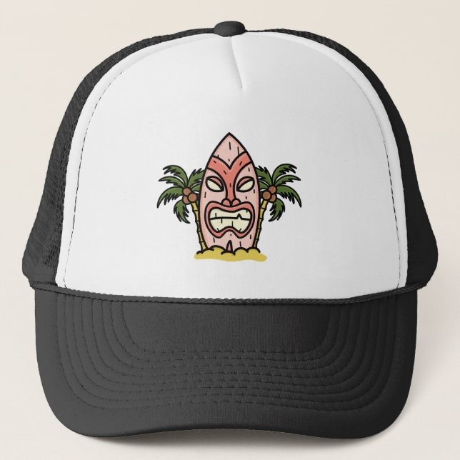 Tiki says: Today will suck again Truckerkappe (Vorderseite)