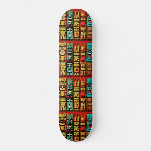 Tiki Skateboard (Vorderseite)