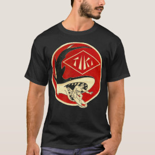 TIKI Surf Achten Sie auf diese Haie Typ T-Shirt