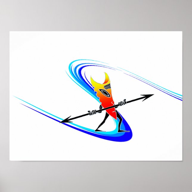 Tiki Surfer Poster (Vorne)