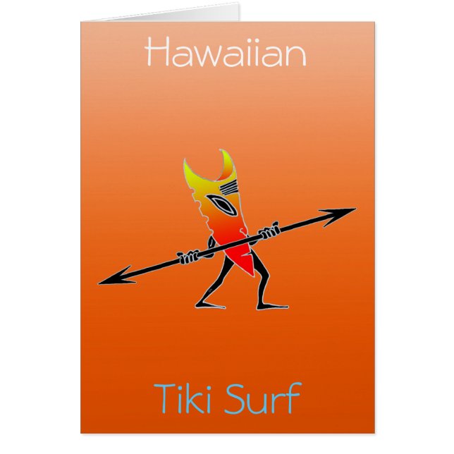 Tiki Surfer rot und gelb (Vorne)