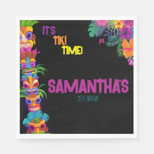 Tiki Time Birthday Party Serviette