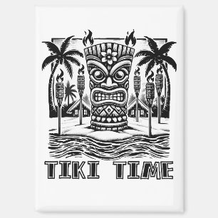 Tiki Time - Hawaiian Island Vibes Magnet
