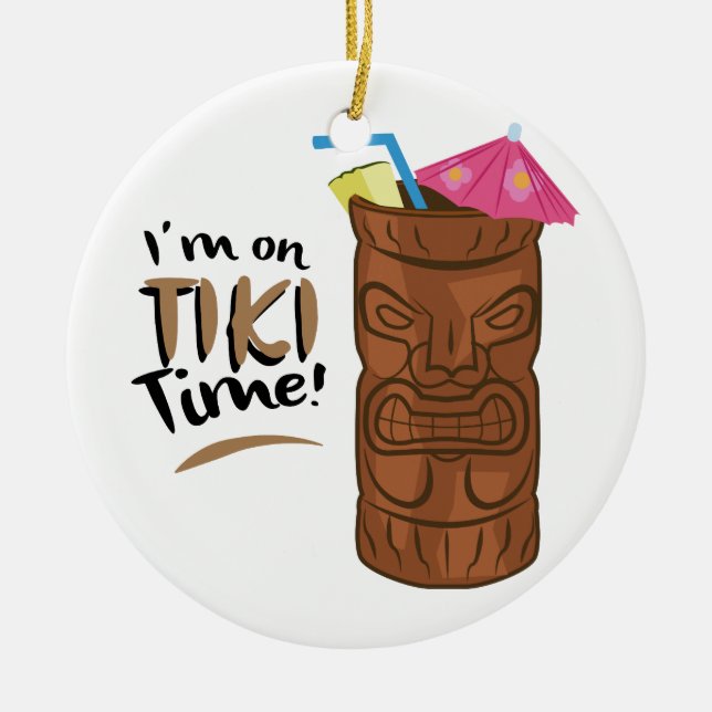 Tiki Time Keramik Ornament (Vorne)