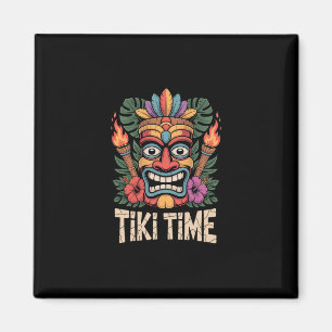 Tiki-Time-Luau-Party Tropische Sommer Stimmung  Magnet