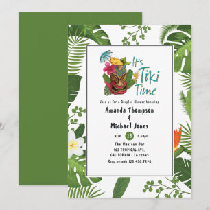 Tiki Time Luau Summer Beach Paare Dusche Einladung