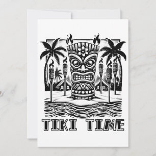 Tiki Time - Tropical Island Escape Feiertagskarte