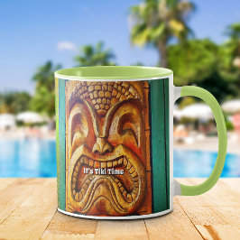 Tiki Time Tropical Vintag Retro Cool Fun Fierce Tasse