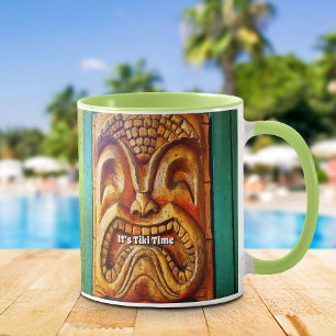 Tiki Time Tropical Vintag Retro Cool Fun Fierce Tasse