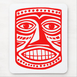 Tiki Toby - Red Mousepad