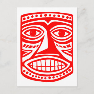 Tiki Toby - Red Postkarte