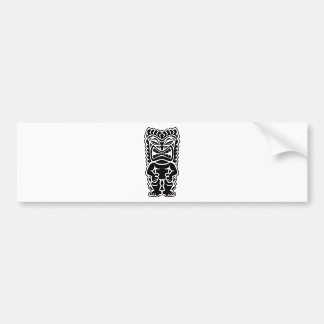 tiki Totem Autoaufkleber (Vorne)