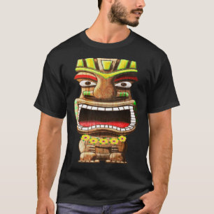 Tiki Totem Polynesischer Hawaii-Mythologie T-Shirt
