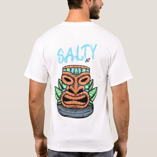 Tiki Totem von Salty AF T-Shirt (Rückseite)