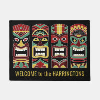 Tiki Totems benutzerdefinierter Texttürmatte