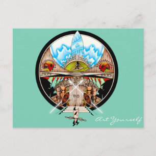 Tiki Village Postkarte