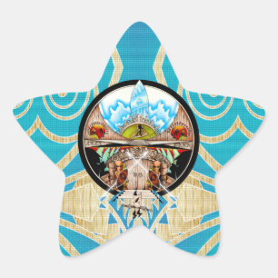 Tiki Village Stern-Aufkleber