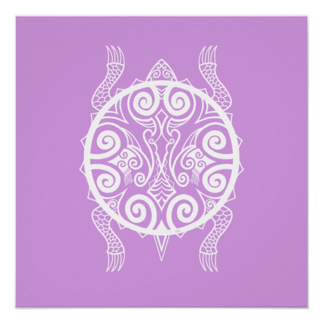 Tiki Warrior Turtle Tattoo Poster (Vorderseite)